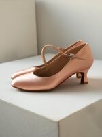 Akces Dance STD 02/02 – Damskie Buty do Standardu | Łososiowa Satyna