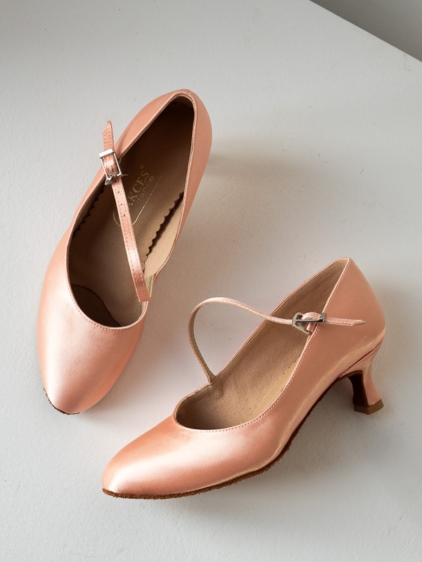 Akces Dance STD 02/02 – Damskie Buty do Standardu | Łososiowa Satyna