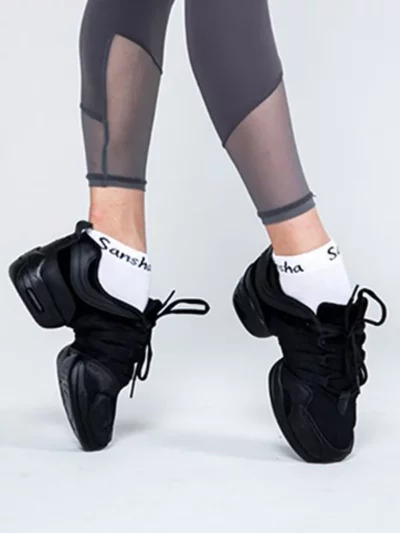 Profesjonalne czarne sneakersy taneczne Sansha Tutto Nero P22M.