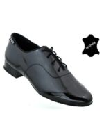 Męskie buty do tańca Akces Dance MS 02/03 – Lakierowane, czarne, lakierki
