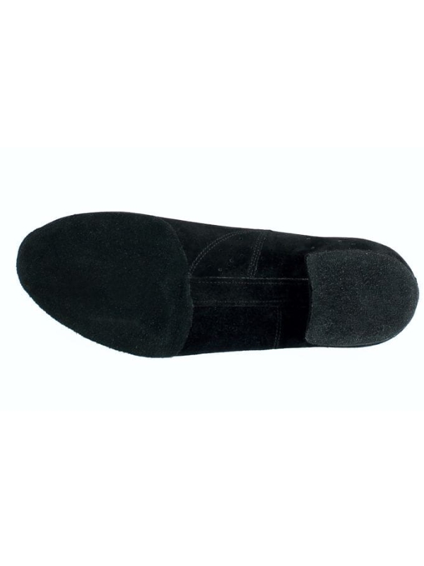 Męskie buty taneczne MS-02 Nubuk Czarny – Podeszwa Flex + Tajfun