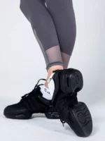 Sansha Tutto Nero P22M – Czarne Sneakersy Taneczne z Dwudzielną Podeszwą