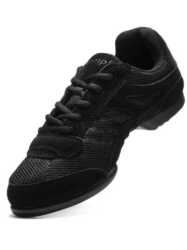 Rumpf Samba 1571 – Sneakersy do Tańca z Dzieloną Podeszwą | Czarne | wymienna skórzana podeszwa ze skóry | absolutny hit