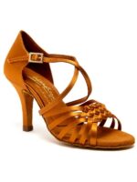 Buty Damskie IDS Elena Satyna – Cieliste Buty do Latino