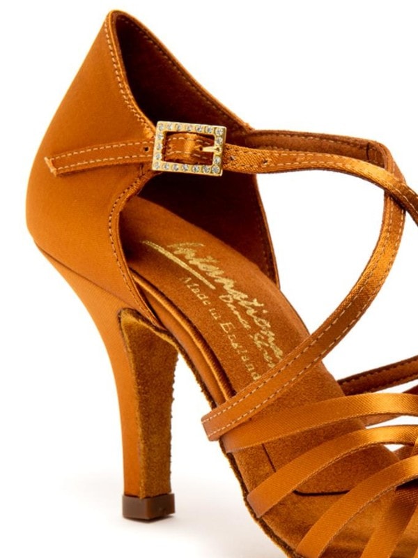 Buty Damskie IDS Elena Satyna – Cieliste Buty do Latino