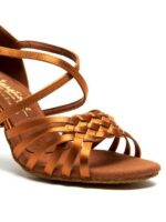 Buty Damskie IDS Elena Satyna – Cieliste Buty do Latino