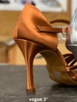 IDS Mia Tan Satin – Profesjonalne Buty do Tańca Latino | International Dance Shoes