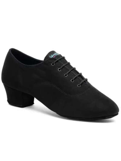 Czarny obcas latynoski o wysokości 1.5 cala w męskich butach tanecznych International Dance Shoes.