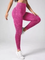 Legginsy Sportowe z Wysokim Stanem Scrunch – Marszczenie Podkreślające Pośladki