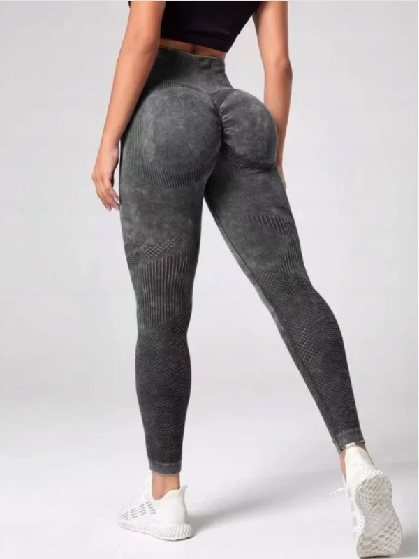 Legginsy Sportowe z Wysokim Stanem Scrunch – Marszczenie Podkreślające Pośladki