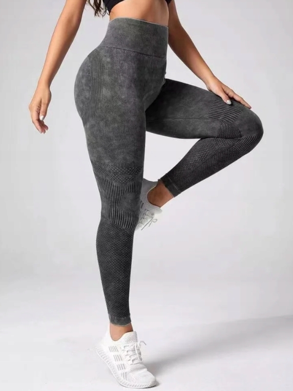Legginsy Sportowe z Wysokim Stanem Scrunch – Marszczenie Podkreślające Pośladki