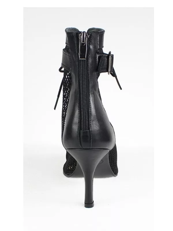 Akces Dance Liza – Profesjonalne Buty High Heels do Tańca | Czarne | siateczka