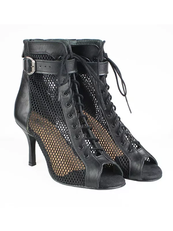 Akces Dance Liza – Profesjonalne Buty High Heels do Tańca | Czarne | siateczka