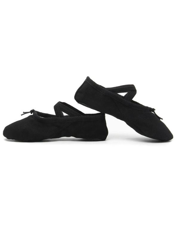 Baletki STAR z Dzieloną Podeszwą – Materiałowe Buty Taneczne (Canvas)