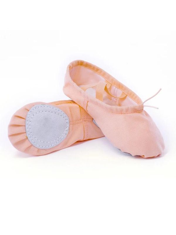 Baletki STAR z Dzieloną Podeszwą – Materiałowe Buty Taneczne (Canvas)