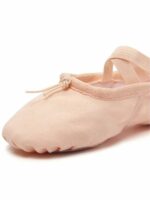 Baletki STAR z Dzieloną Podeszwą – Materiałowe Buty Taneczne (Canvas)
