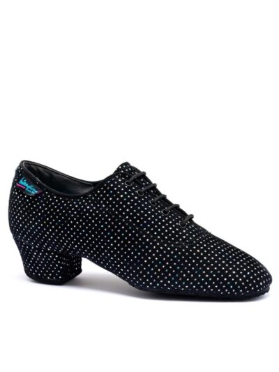 Damskie buty treningowe do tańca IDS Heather Split-sole Black Silver Hologram