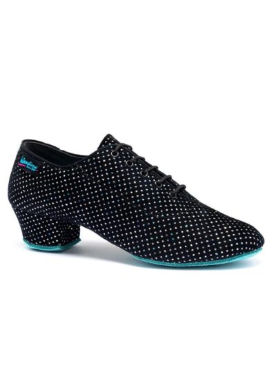 Buty do Tańca Treningowe IDS Heather Split-sole – Elastyczne Black Silver Hologram