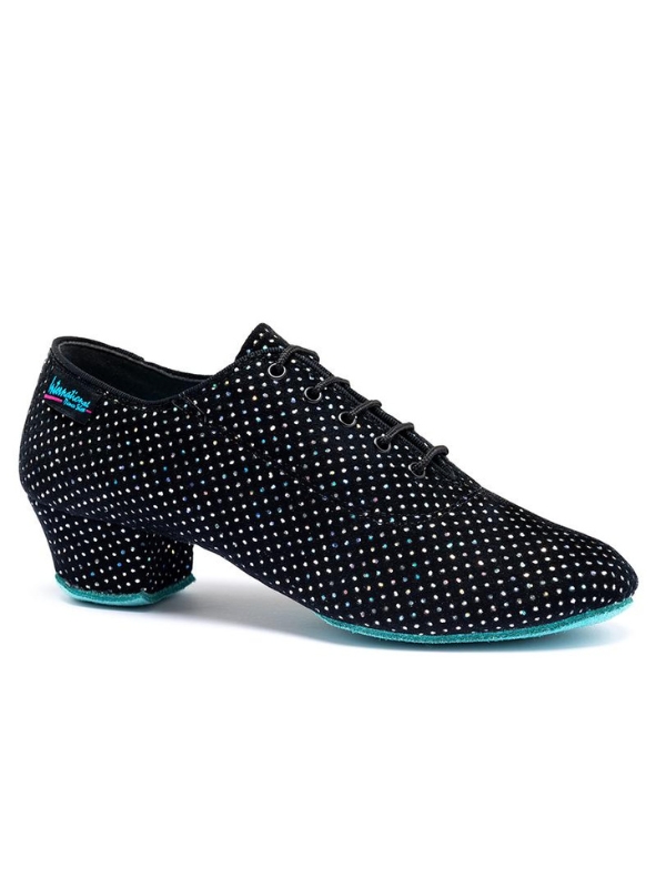 Buty do Tańca Treningowe IDS Heather Split-sole – Elastyczne Black Silver Hologram