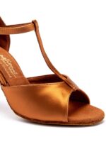 IDS LTB Tan Satin – Profesjonalne Buty do Tańca Latino | International Dance Shoes