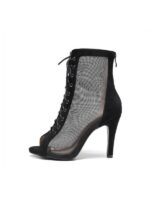 Buty Damskie Adira High Heels – Siateczkowe Szpilki do Tańca na Szpilce