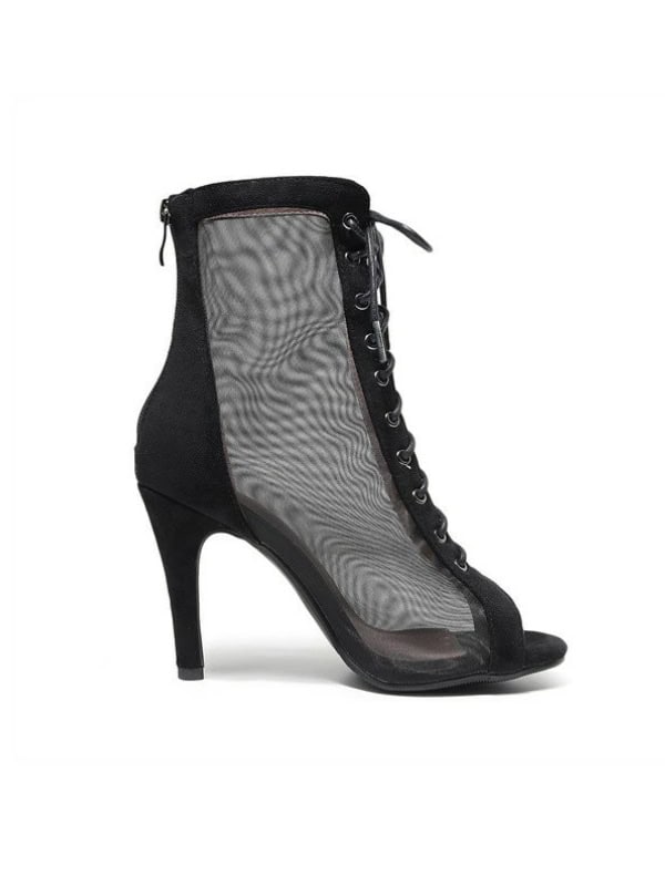 Buty Damskie Adira High Heels – Siateczkowe Szpilki do Tańca na Szpilce