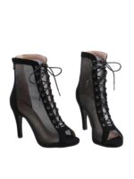 Buty Damskie Adira High Heels – Siateczkowe Szpilki do Tańca na Szpilce