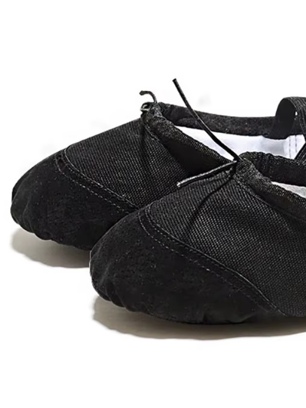 Baletki materiałowe STAR wzmocnione skórą