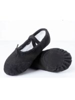 Baletki materiałowe STAR wzmocnione skórą