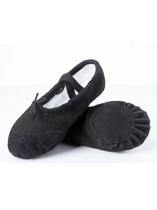 Baletki materiałowe STAR wzmocnione skórą