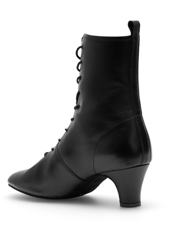 Botki do tańca Rumpf 2322 | Czarne sznurowane buty taneczne