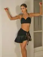 Chusta Taneczna DUO #25026 Zym | 2 Stylizacje w 1 do Łaciny