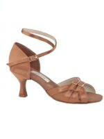 Kozdra buty do tańca model 25D satyna ciemna