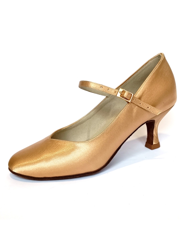 Kozdra buty do tańca model 200a satyna jasna