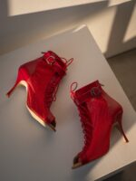 Akces Dance buty do tańca high heels Liza czerwone