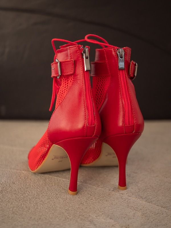 Akces Dance buty do tańca high heels Liza czerwone