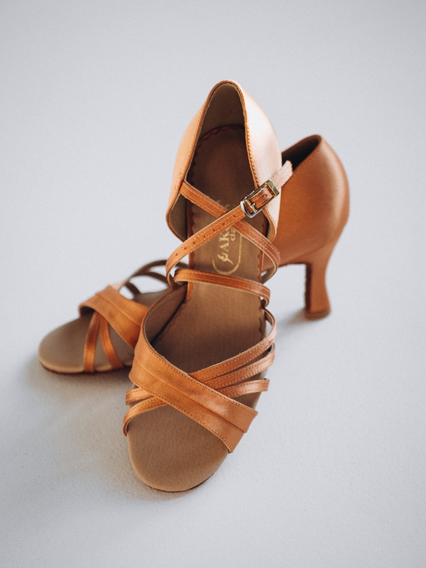 Buty Taneczne Akces Dance PAS4 Damskie – Dark Tan (Latino/Salsa)
