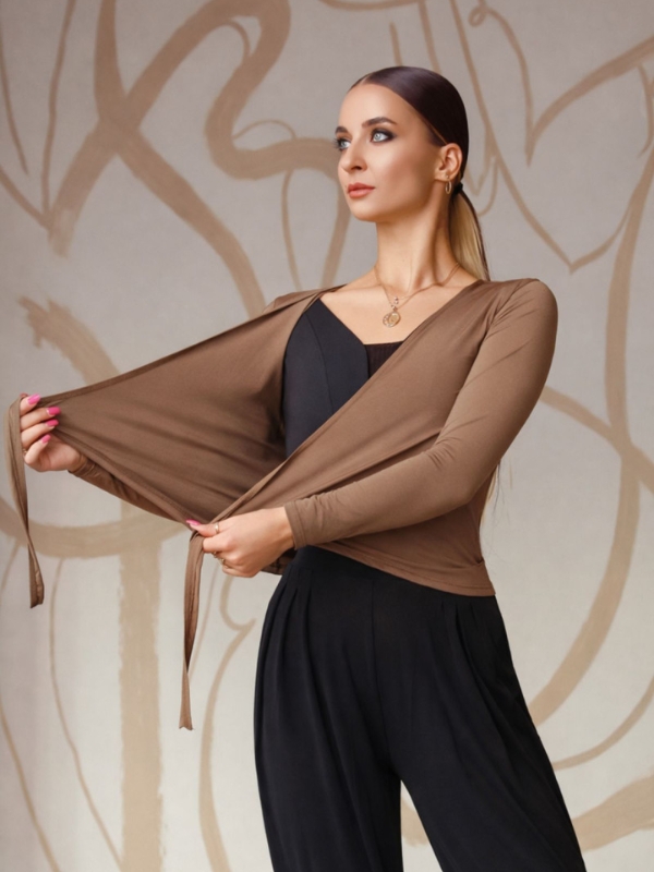 Damski wiązany top do tańca Grand Prix Stassi – Stylowy top treningowy