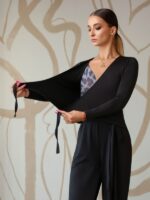 Damski wiązany top do tańca Grand Prix Stassi – Stylowy top treningowy