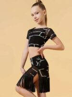 Komplet taneczny dla dziewczynki Grand Prix Ratchet – Set do tańca (Top + Spódnica) 134cm