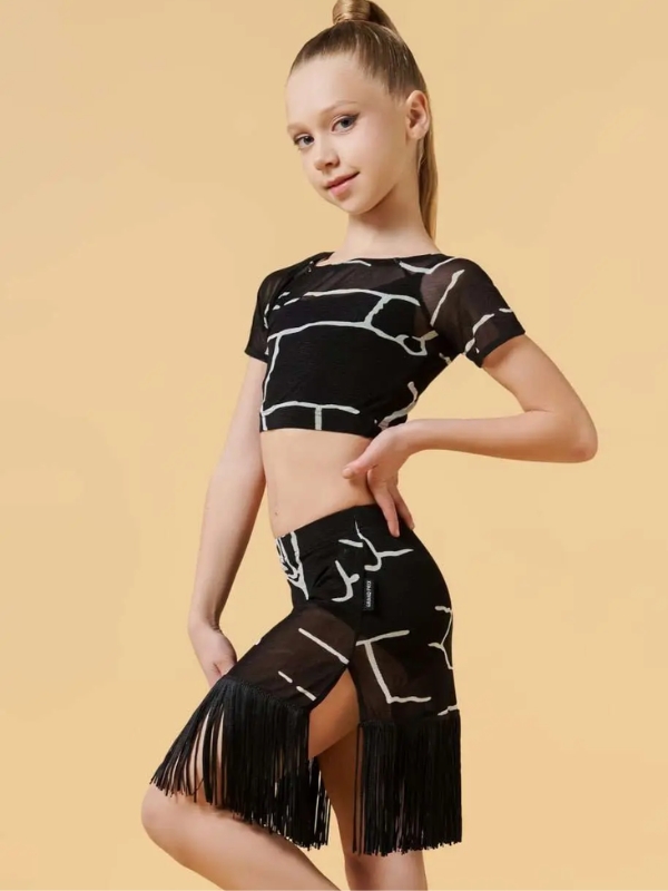 Komplet taneczny dla dziewczynki Grand Prix Ratchet – Set do tańca (Top + Spódnica) 134cm