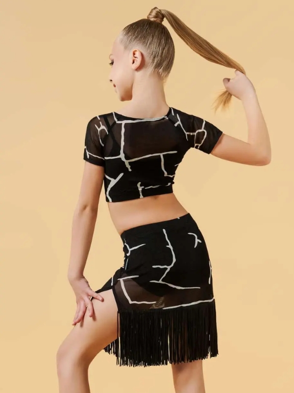 Komplet taneczny dla dziewczynki Grand Prix Ratchet – Set do tańca (Top + Spódnica) 134cm