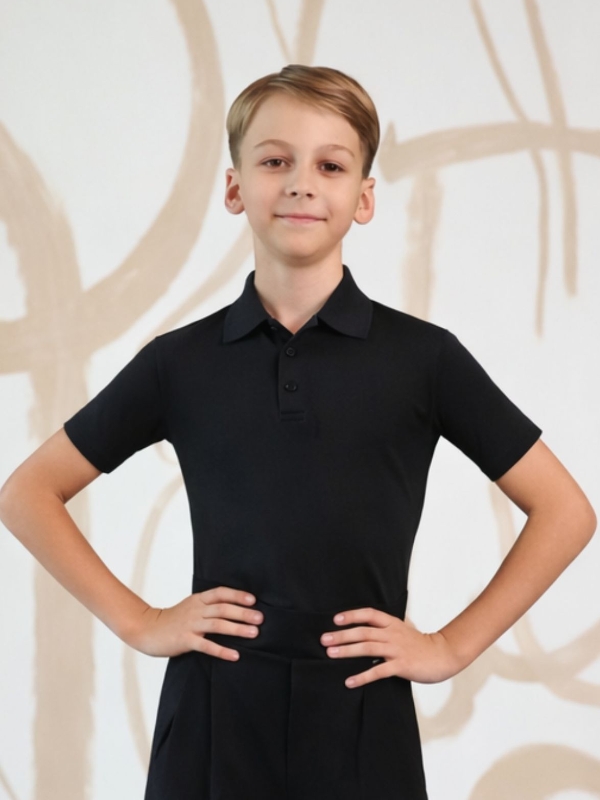 Koszulka polo do tańca Grand Prix Peter junior – chłopięca treningowa