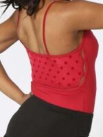 Body taneczne Sansha KH1590 Abelia – Czerwone body do tańca