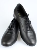 Męskie buty do tańca Akces Dance MS 02/02 – Czarna skóra matowa