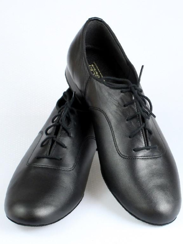 Męskie buty do tańca Akces Dance MS 02/02 – Czarna skóra matowa
