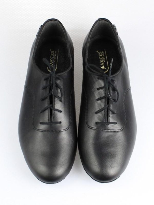Męskie buty do tańca Akces Dance MS 02/02 – Czarna skóra matowa