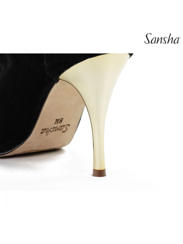 Buty do Tańca High Heels Sansha Parklane BH372364LS – Czarne Zamszowe Szpilki Taneczne