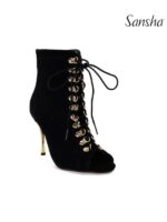 Buty do Tańca High Heels Sansha Parklane BH372364LS – Czarne Zamszowe Szpilki Taneczne