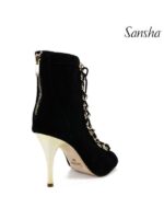 Buty do Tańca High Heels Sansha Parklane BH372364LS – Czarne Zamszowe Szpilki Taneczne